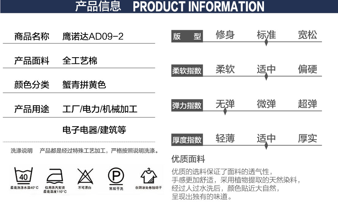 夏季工作服的產品詳情